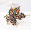 Colorful Rhinestone Leaf Brooch – Sparkling Multicolor Maple Leaf Carousel 5