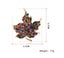 Colorful Rhinestone Leaf Brooch – Sparkling Multicolor Maple Leaf Carousel 9