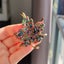 Colorful Rhinestone Leaf Brooch – Sparkling Multicolor Maple Leaf Carousel 13