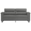 2-seater Sofa Dark Grey 140 Cm Microfibre Fabric Tpkplt Carousel 3
