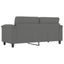 2-seater Sofa Dark Grey 140 Cm Microfibre Fabric Tpkplt Carousel 5