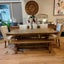 Urbano Interiors -Antique Oak Chateau Dining Table 210cm + 5 Chairs+Bench Set Carousel 1