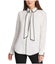 DKNY Womens Two Tone Pullover Blouse Carousel 1