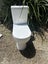 White solid stone bench top and basins + toilet Carousel 9