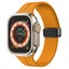 Magnetic Silicone Band for Apple Watch 10 42mm/SE2 40mm [Sunset Orange] Carousel 1
