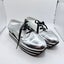 Minx Boutique Silver Platform Lace-Up Shoes - Size 41 Carousel 1