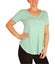 P.J. Salvage Womens Solid Rounded Hem Pajama Sleep T-shirt, NWT Carousel 1