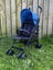 Blue Four Wheel Capped JOLLY JUMPER Baby / Toddler Travel Stroller Carousel 1