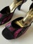 Jig Foo Pink Silk/Sequin Dance Shoes Heels Size 36 Carousel 2