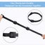 120X 15cm Reusable Cable Tie Nylon Hook Loop Strap Cord Ties PC TV Organiser Carousel 4