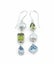 Peridot/ Pearl/ Blue Topaz Sterling Silver Earrings Carousel 1