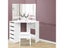 Corner Dressing Table with Mirror and Stool White Carousel 3