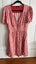 Dotti Red Floral Linen Viscose Dress size 10 Carousel 1