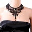 Women Victorian Lace Choker Necklace Metal Cameo Jewel Steampunk Carousel 1