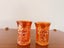 Vintage Imperial Carnival Glass Marigold Tiger Lily Tumbler X2 Carousel 2