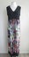 VIRTU *Stunning Beaded Neckline Florals Summer Maxi Dress* 10/12 Carousel 1
