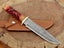 Amazing Hand Made Damascus Steel Hand Craving Colored Bone Handle Knife Carousel 9
