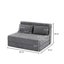 3-in-1 Foldable Lounge Sofa Bed - Adult Floor Couch (Charcoal Grey) Carousel 4