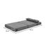 3-in-1 Foldable Lounge Sofa Bed - Adult Floor Couch (Charcoal Grey) Carousel 6