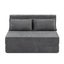 3-in-1 Foldable Lounge Sofa Bed - Adult Floor Couch (Charcoal Grey) Carousel 9