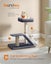 Cat Tree Tower 63cm with Scratching Post & Bed - Dark Grey Carousel 4
