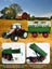 RC Farm Tractor 1/24 Scale Toy 4 Wheel Convertible Livestock Trailer & Cow Carousel 2