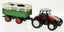 RC Farm Tractor 1/24 Scale Toy 4 Wheel Convertible Livestock Trailer & Cow Carousel 3