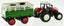 RC Farm Tractor 1/24 Scale Toy 4 Wheel Convertible Livestock Trailer & Cow Carousel 4