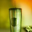 Starbucks Olive Green Grid Holo Cold Cup Carousel 2