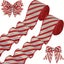 2 PCS Set Christmas Ribbon 5 Yards x 2.5 Inches Ideal For Christmas Decorations Carousel 4
