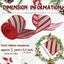 2 PCS Set Christmas Ribbon 5 Yards x 2.5 Inches Ideal For Christmas Decorations Carousel 6
