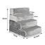 Pawz Pet Stair 4 Step Ramp Portable Adjustable Climbing Ladder Soft Washable XXL Carousel 2