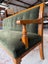 NZ Colonial Solid Kauri Frame Velvet Upholstered Settee or Couch Carousel 8