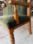 NZ Colonial Solid Kauri Frame Velvet Upholstered Settee or Couch Carousel 12