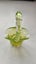 Vintage Vaseline/Uranium Glass Handled Vase Centennial Exhibition 1940 Carousel 8
