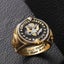 $1R Combo: Army “This We’ll Defend” Ring + 18K Gold Lion Zircon Ring + Boxes Carousel 10