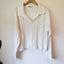 Spirit Sweater Pullover White Collared Knit Size 16 Carousel 1