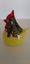 Rare VINTAGE Murphys NZ Art Glass Chook Chicken/Cockerel - Yellow Speckle Carousel 1