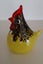 Rare VINTAGE Murphys NZ Art Glass Chook Chicken/Cockerel - Yellow Speckle Carousel 2