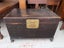 Late 20th Century Chinese Ox Blood Lacquer Storage Trunk on Stand Carousel 15