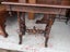NZ Colonial Elaborately Carved Solid Rimu Side Table Carousel 19