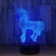 3D Illusion Acrylic LED Unicorn Children's Night Light Carousel 10