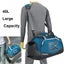 NNEOBA 40L Gym Travel Duffel Bag Wet-Dry Separation Blue Carousel 4