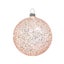 Raz Holiday Tidings Coral Textured Ball Ornament Carousel 1