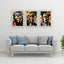 ART PRINT WALL ART | Digital Painting Abstract Faces Modern Home Decor Triptych Carousel 7