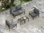 Outdoor Lounge Set Outdoor Furniture Sofa Set Dark Grey Carousel 4