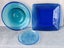 Beautiful vintage Blue Glass decorative bowls x 3 Carousel 1