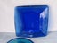 Beautiful vintage Blue Glass decorative bowls x 3 Carousel 3