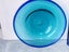 Beautiful vintage Blue Glass decorative bowls x 3 Carousel 6