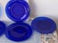 Beautiful vintage Blue Glass Plates x 6. Carousel 4